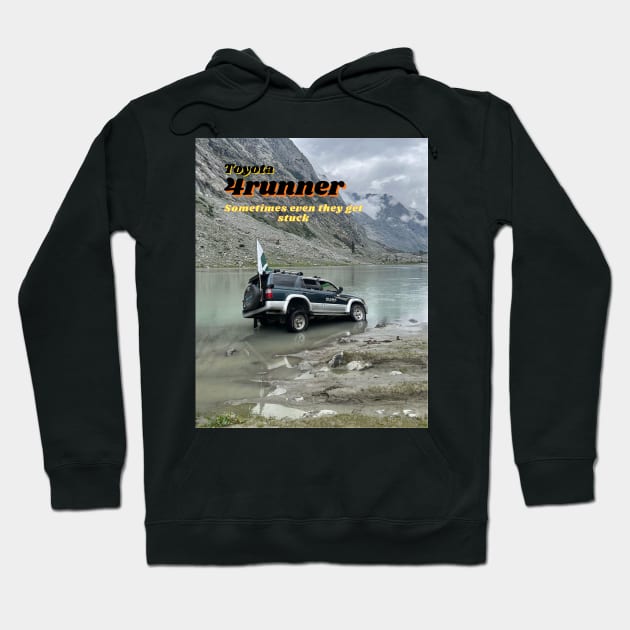 off-roading Toyota stuck in nature Hoodie by ASAQ's store